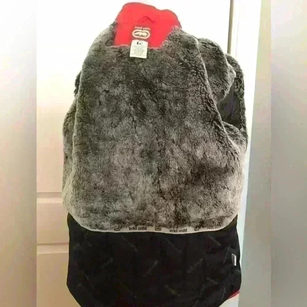 Vtg y2k ecko red hooded snow jacket women Medium - Picture 8 of 14